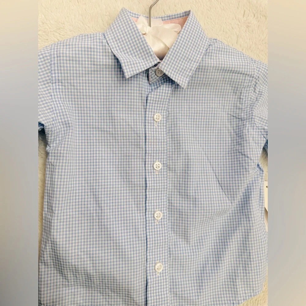 Gingham button-down shirt 9m - Picture 2 of 6
